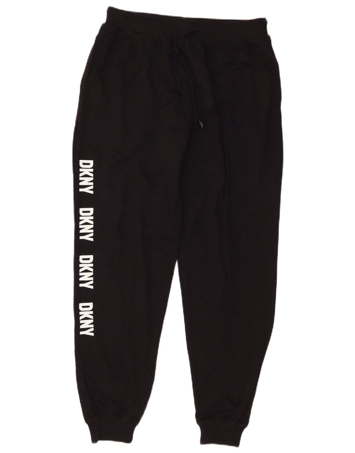 Pantaloni da tuta con grafica Dkny da uomo Joggers in cotone nero medio