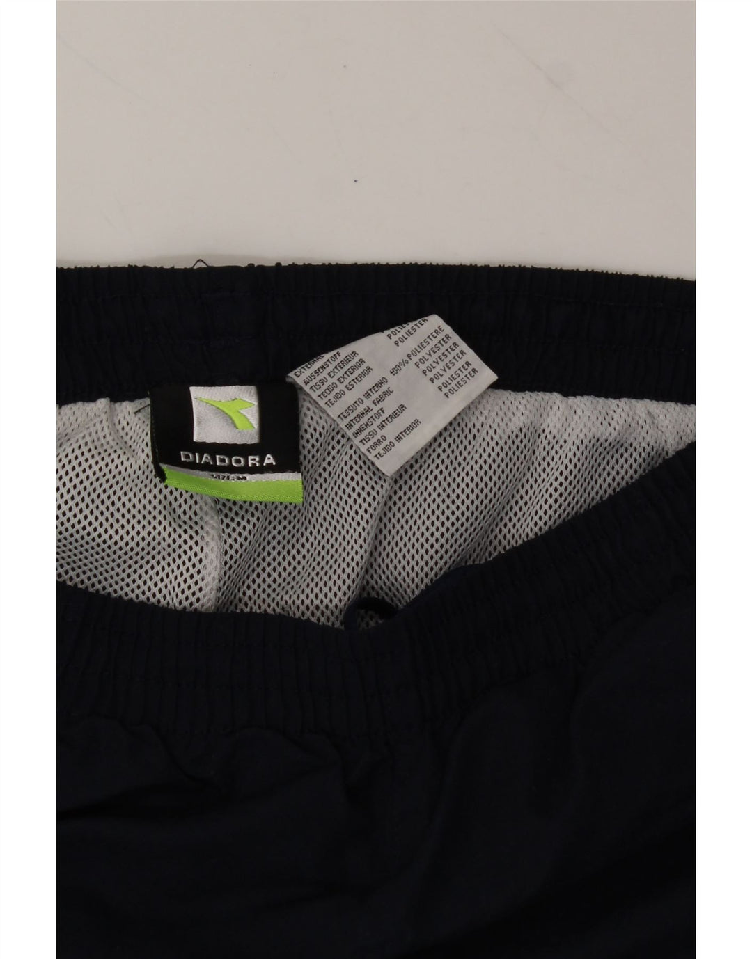 DIADORA Mens Tracksuit Trousers Medium Black Colourblock Polyester Vintage Diadora and Second-Hand Diadora from Messina Hembry 