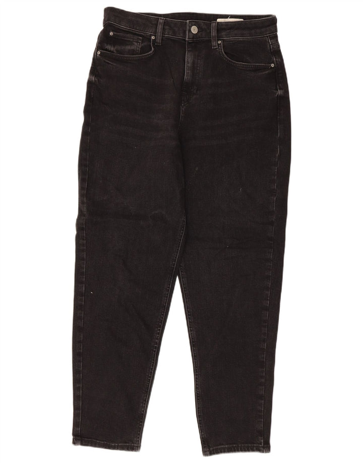 Jeans affusolati mamma Marks & Spencer da donna UK 12 medio W30 L27 neri