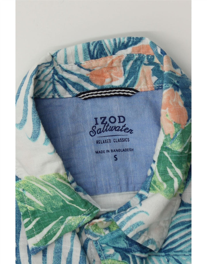 Camicia a maniche corte da uomo IZOD Salt Water Small Blue Floral