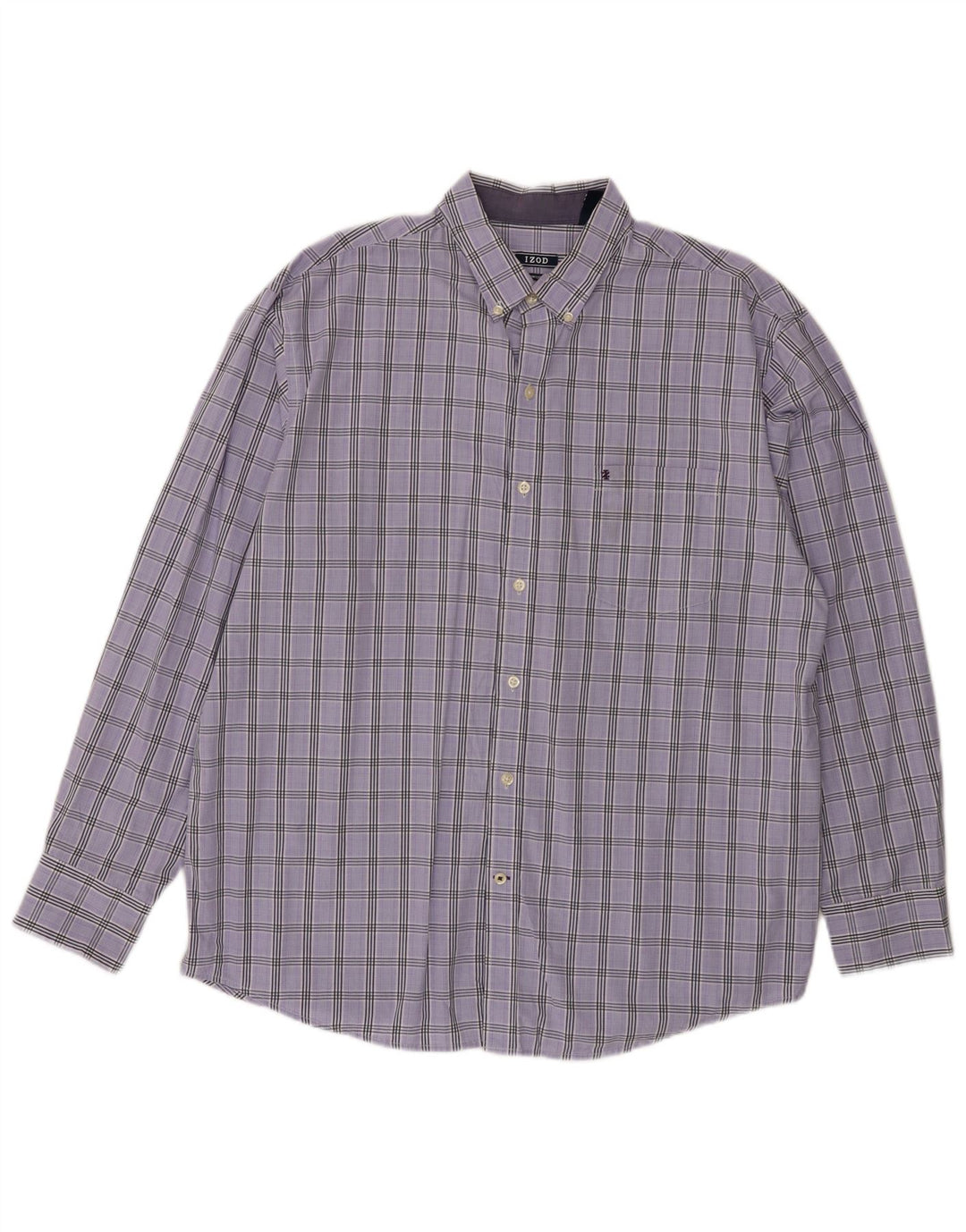 Camicia da uomo IZOD XL in cotone a quadri viola