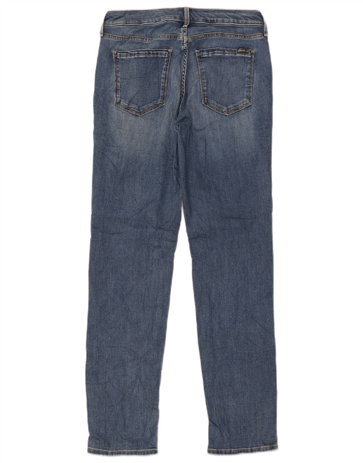 EDDIE BAUER Jeans dritti da donna leggermente curvy US 6 Medium W27 L30 Blu