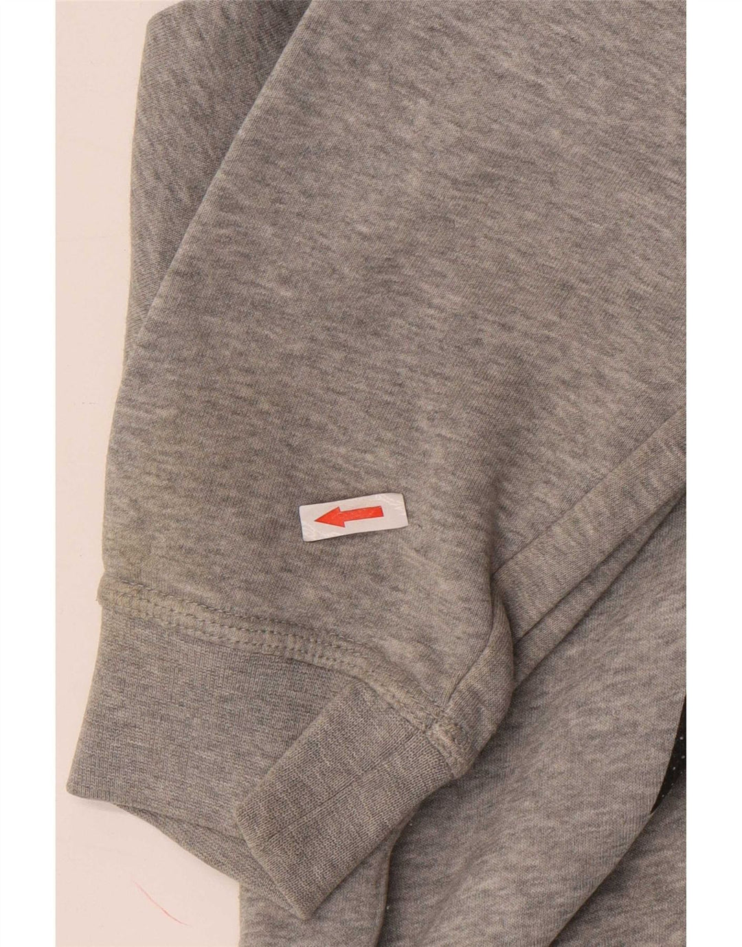 Felpa con cappuccio grafica da uomo Nike Large in cotone grigio