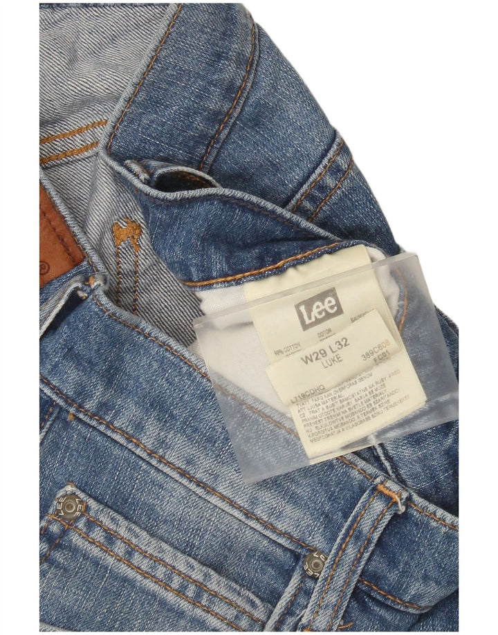 Jeans slim Lee invecchiati Luke da donna W29 L32 cotone blu
