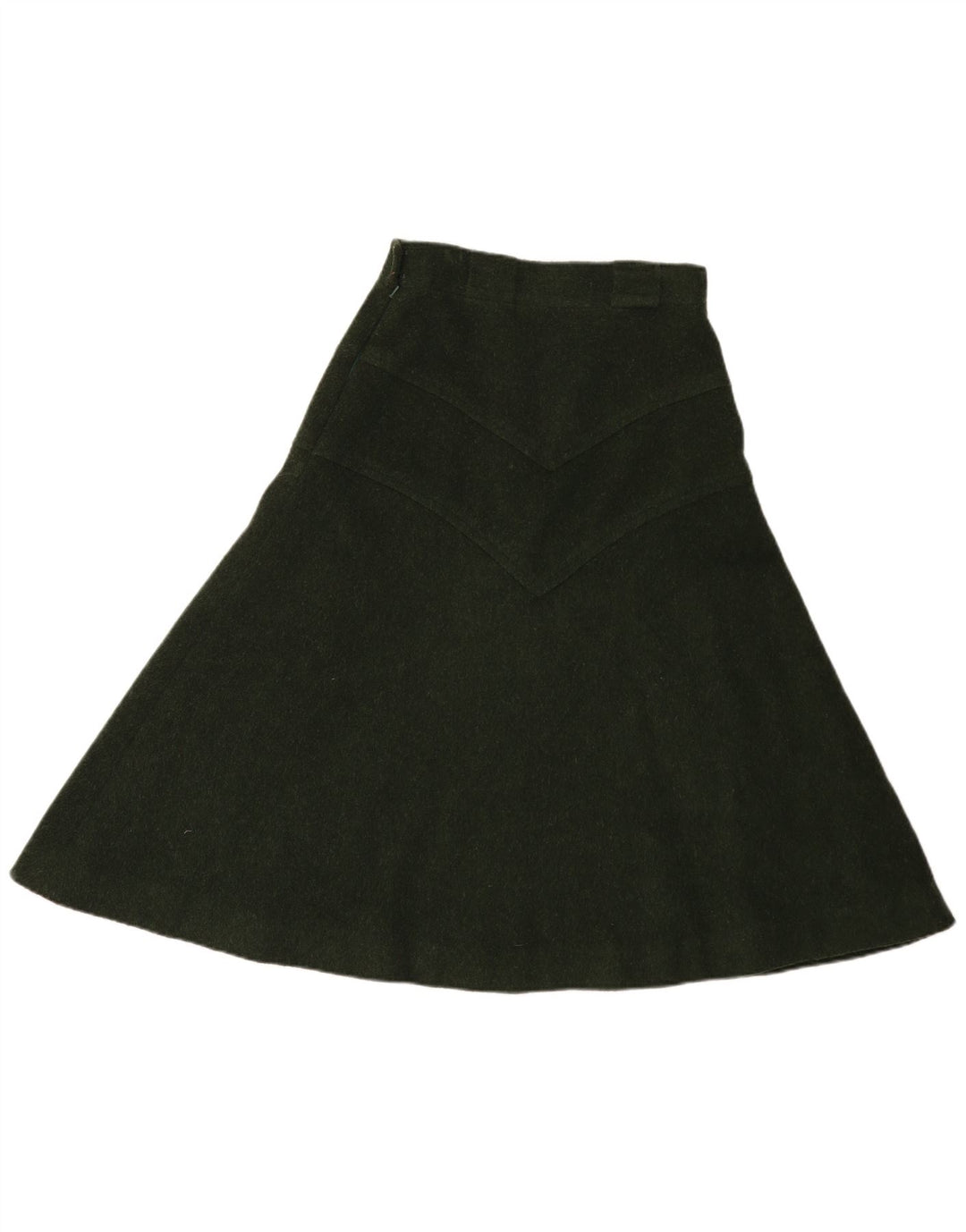 Gonna a trapezio da donna vintage IT 44 media W28 verde