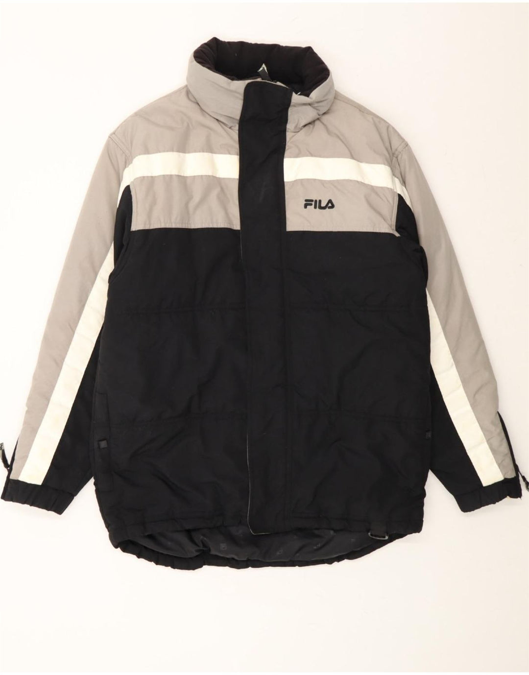 Giacca imbottita da uomo FILA UK 38 Medium Black Colourblock in poliammide