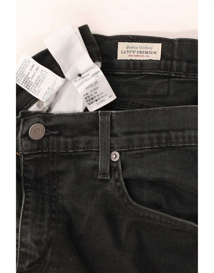 Jeans Levi's Uomo 511 Slim W32 L30 Cotone Nero