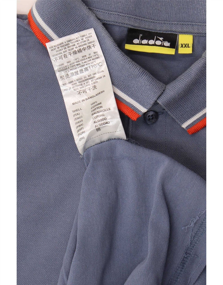Polo Diadora Uomo 2XL Cotone Blu