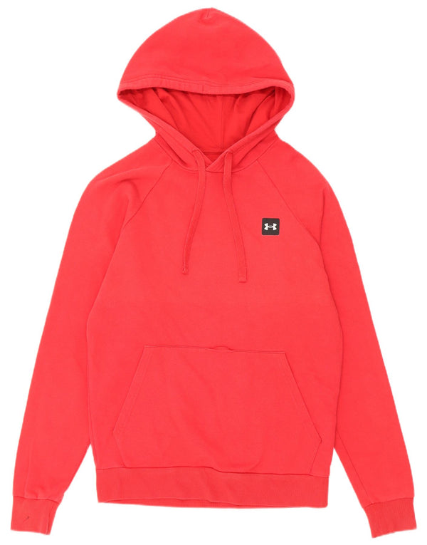 Felpa con cappuccio da uomo Under Armour XS in cotone rosso