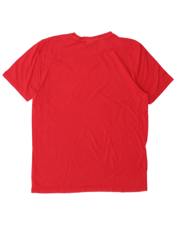 T-shirt grafica da uomo RUSSELL ATHLETIC Top in cotone rosso medio