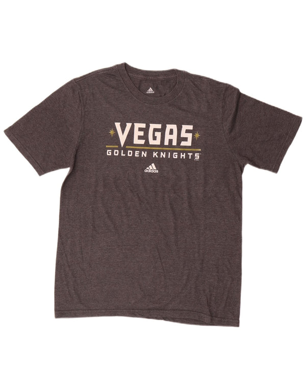 Maglietta grafica Adidas da ragazzo Vegas Golden Knights 15-16 anni XL Grigia
