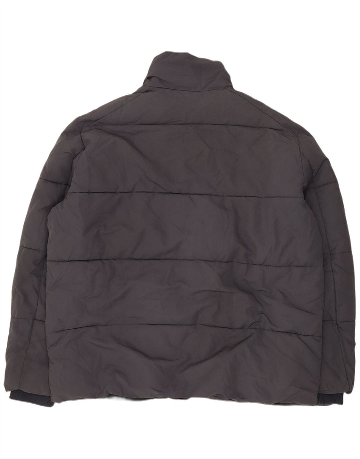 MARKS & SPENCER Giacca imbottita da uomo UK 44 2XL Poliestere grigio