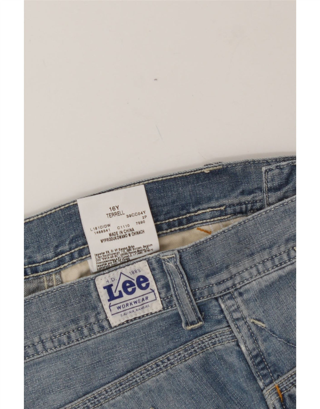 LEE Boys Denim Shorts 15-16 Years W30  Blue Cotton Vintage Lee and Second-Hand Lee from Messina Hembry 