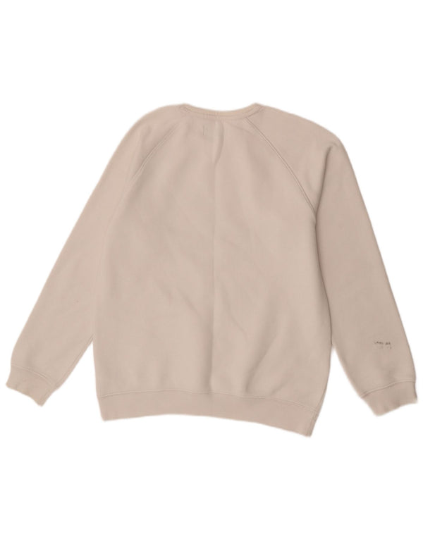 Adidas Felpa con grafica da uomo Maglione piccolo cotone bianco sportivo