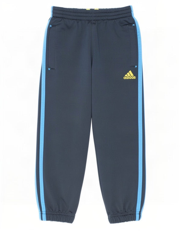 Pantaloni della tuta da ragazzo Adidas Joggers 3-4 anni in cotone blu navy