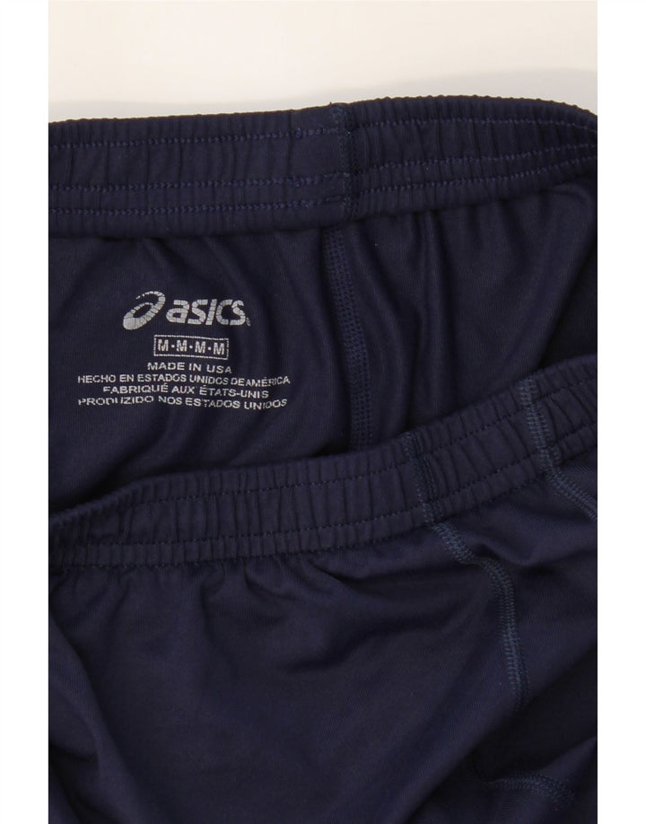 ASICS Boys Sport Shorts 5-6 Years Medium Navy Blue Vintage Asics and Second-Hand Asics from Messina Hembry 