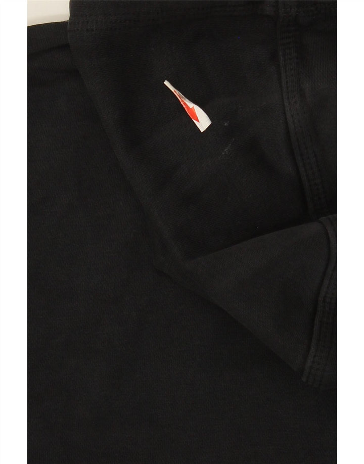 Felpa con cappuccio da uomo Nike, cotone medio nero