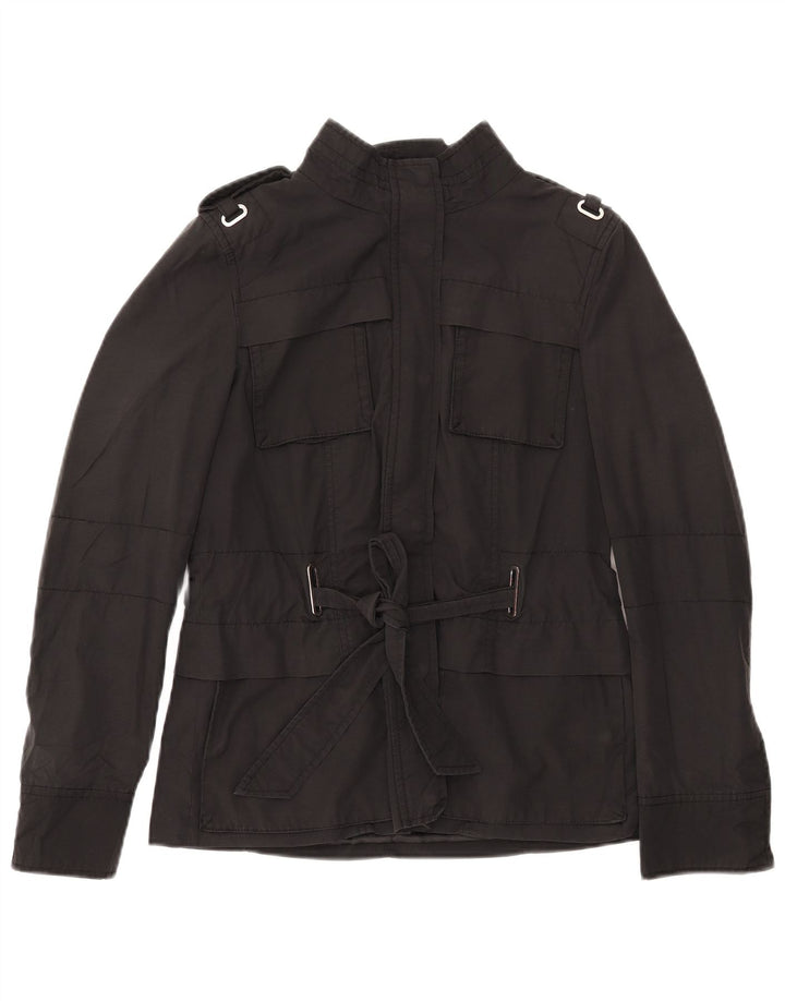Giacca militare Zara da donna UK 12 media nera
