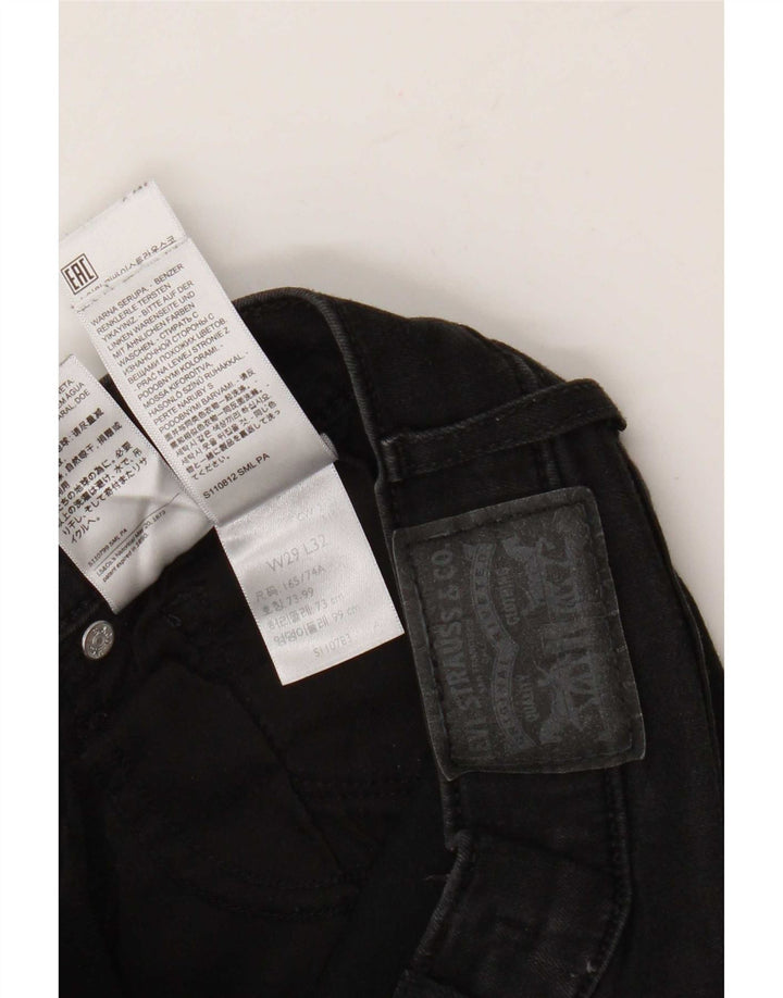 Jeans dritti modellanti da donna Levi's 314 W29 L32 cotone nero