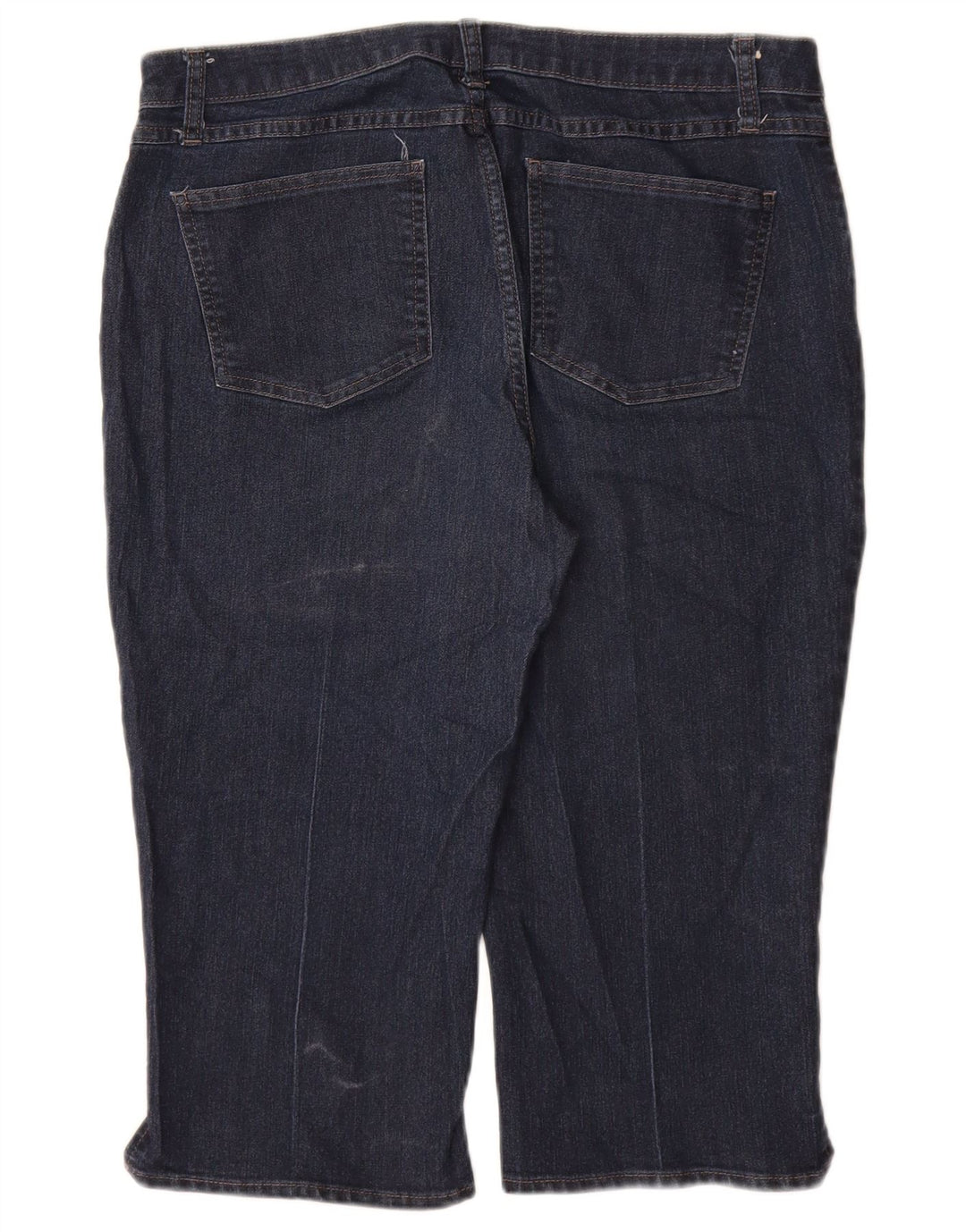 Jeans Capri da donna a vita media LEE Riders US 14 Large W34 L19 Blu Navy