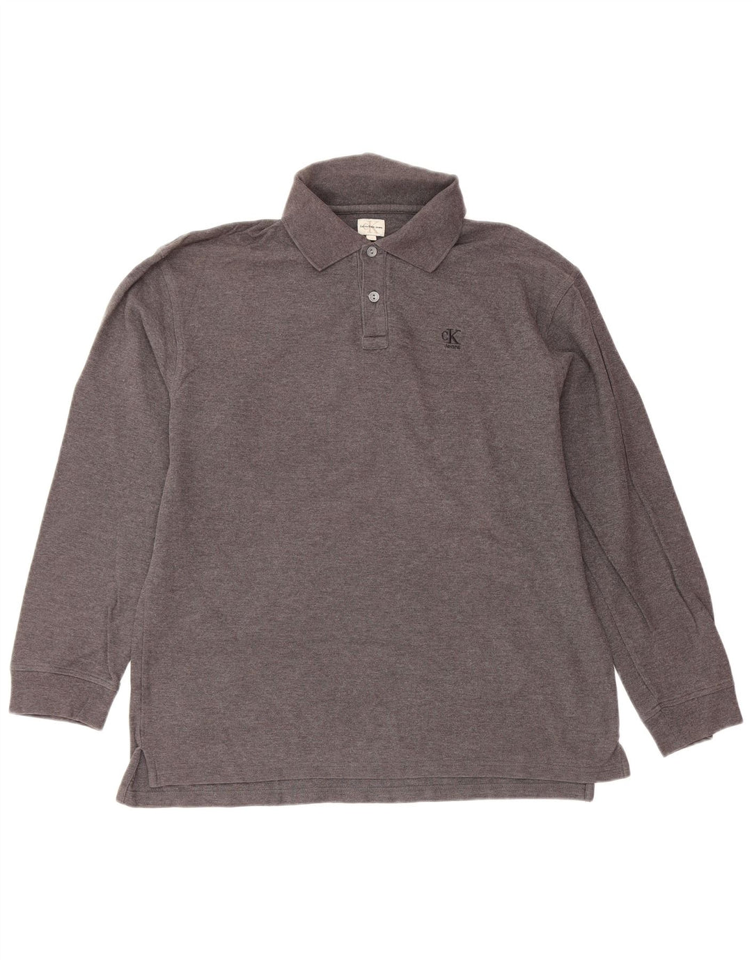 Polo a maniche lunghe da bambino CALVIN KLEIN JEANS 15-16 anni Grigia