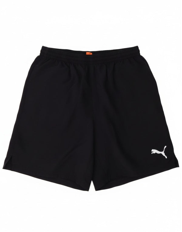 Pantaloncini sportivi da uomo Puma medi blu navy in poliestere