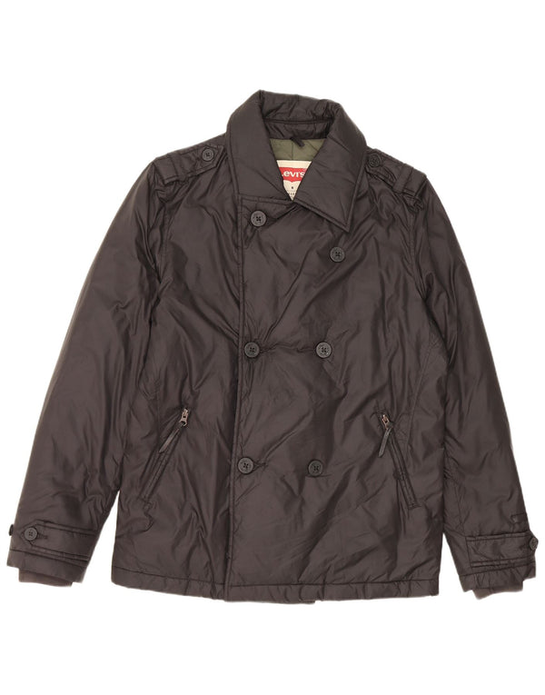 Giacca militare imbottita da uomo Levi's UK 38 nylon nero medio