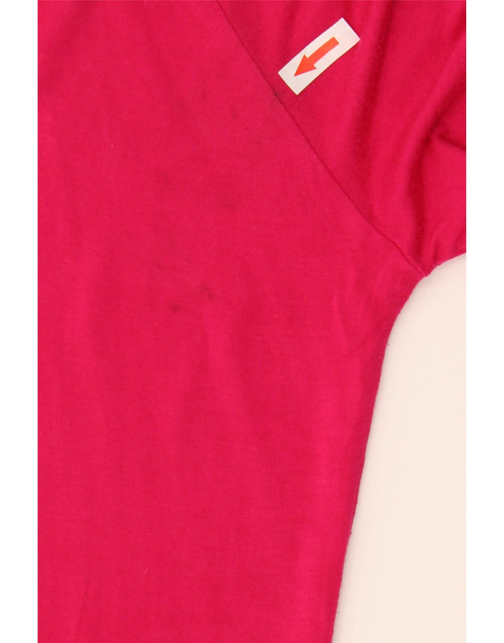 Nike - Top grafico da donna a maniche lunghe UK 14 in viscosa rosa medio