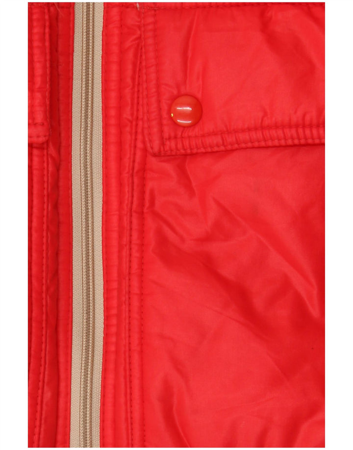 RADICI Giubbotto Imbottito Uomo con Cappuccio IT 48 Medium Rosso Poliammide