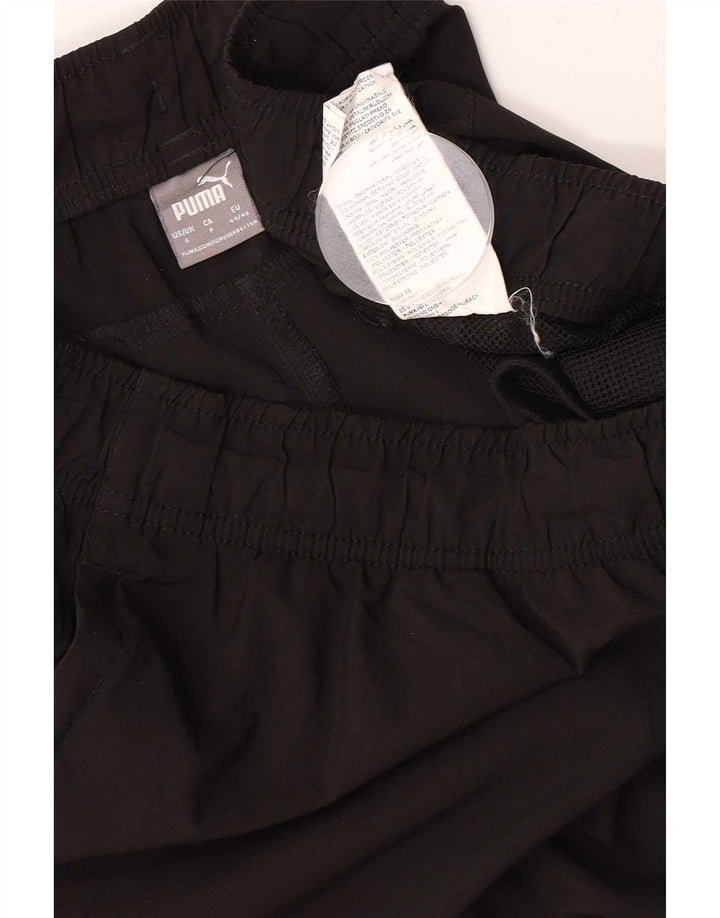 Pantaloni da tuta da uomo Puma Joggers piccoli sportivi in poliestere nero