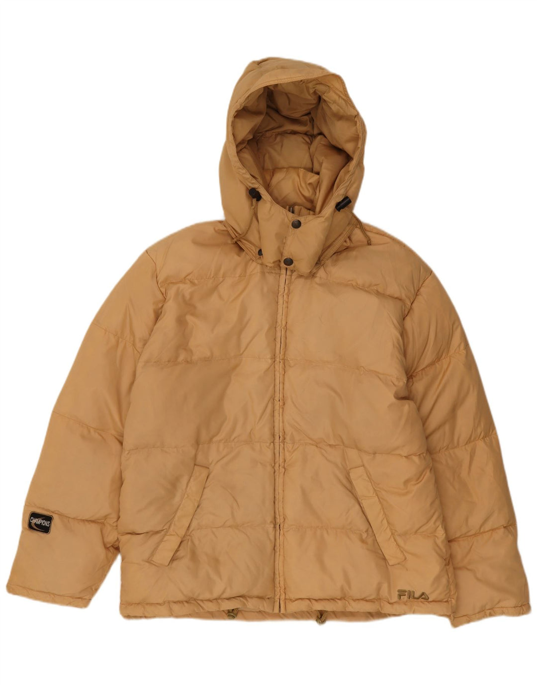 Giacca imbottita con cappuccio Fila Uomo IT 52 XL Beige Poliammide