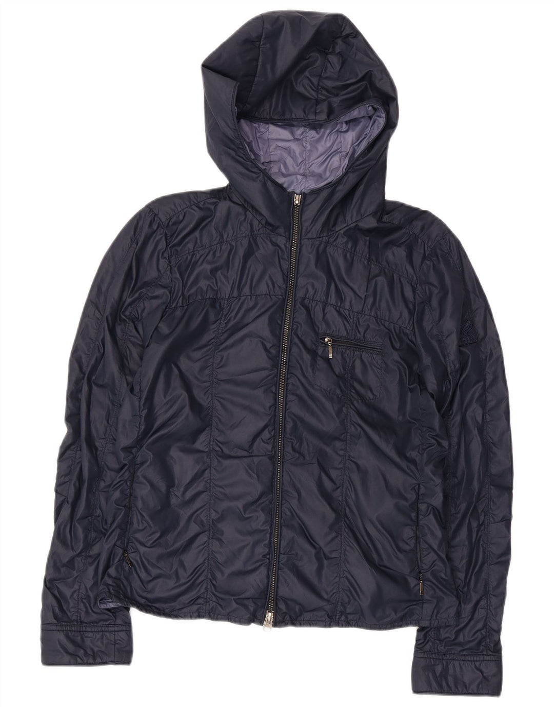 Giubbotto bomber con cappuccio HOGAN da donna IT 44 medio blu navy