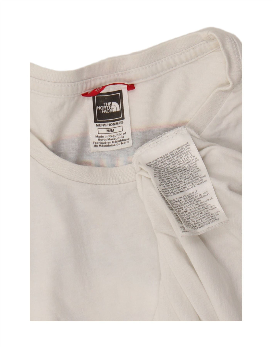 THE NORTH FACE Mens Graphic T-Shirt Top Medium White Cotton Vintage The North Face and Second-Hand The North Face from Messina Hembry 