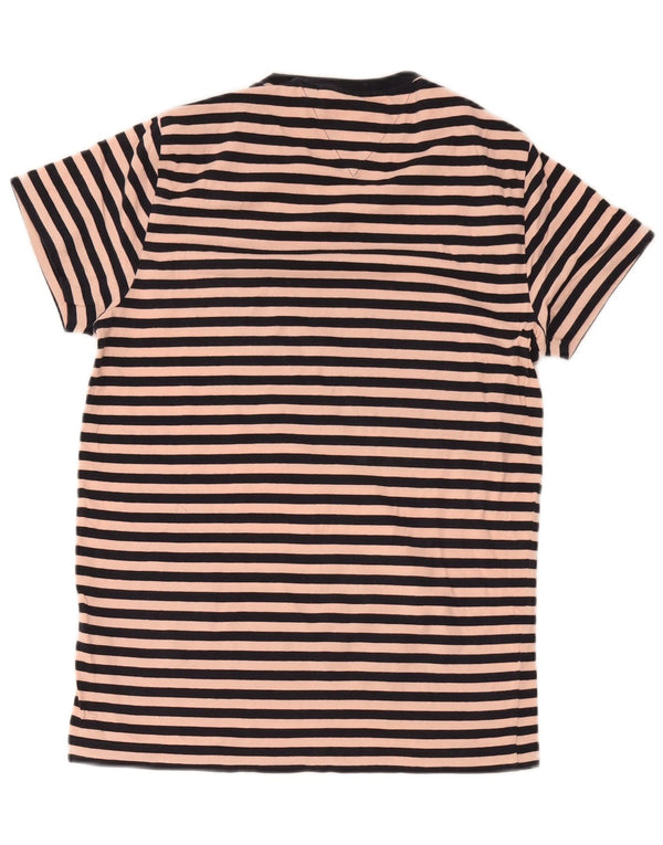 Abito t-shirt slim fit da donna Tommy Hilfiger UK 10 piccolo a righe rosa
