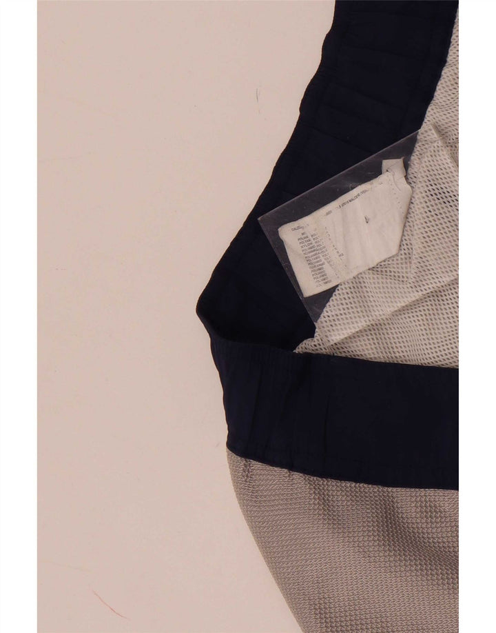 Pantaloncini da bagno grafici da uomo Coast piccoli in poliammide color block blu navy