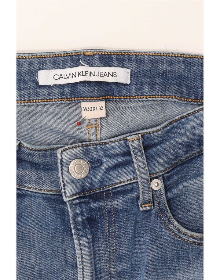 Jeans slim da uomo Calvin Klein W30 L32 Blu