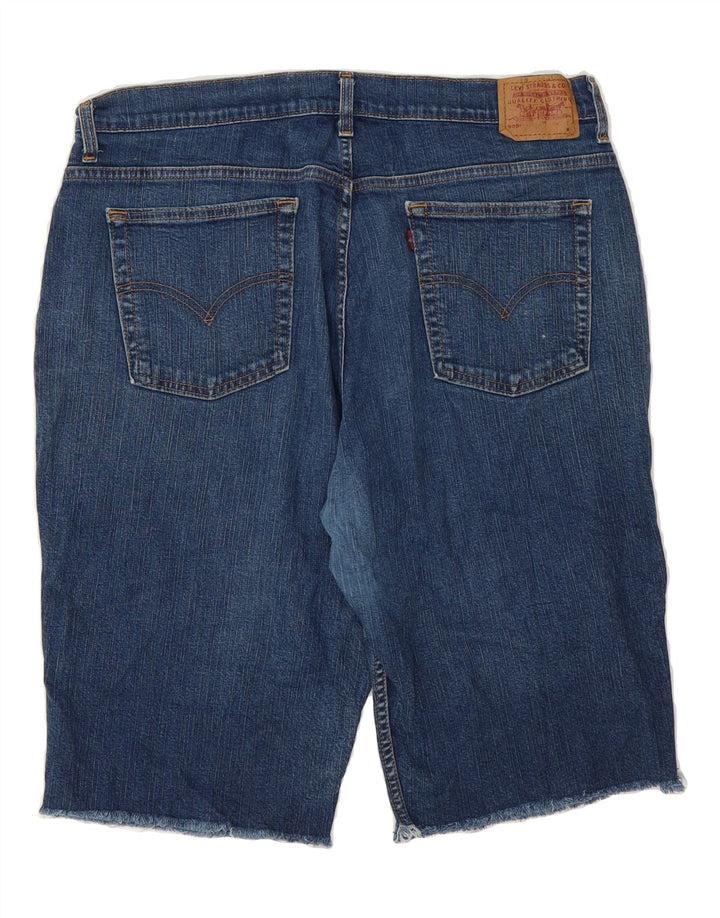 LEVI'S Womens 505 Denim Shorts Medium W36 Blue Vintage Levi's and Second-Hand Levi's from Messina Hembry 