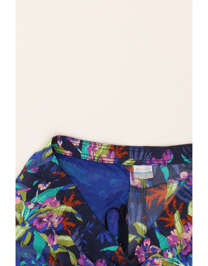COLUMBIA Mens Swimming Shorts XL  Multicoloured Floral Polyester Vintage Columbia and Second-Hand Columbia from Messina Hembry 