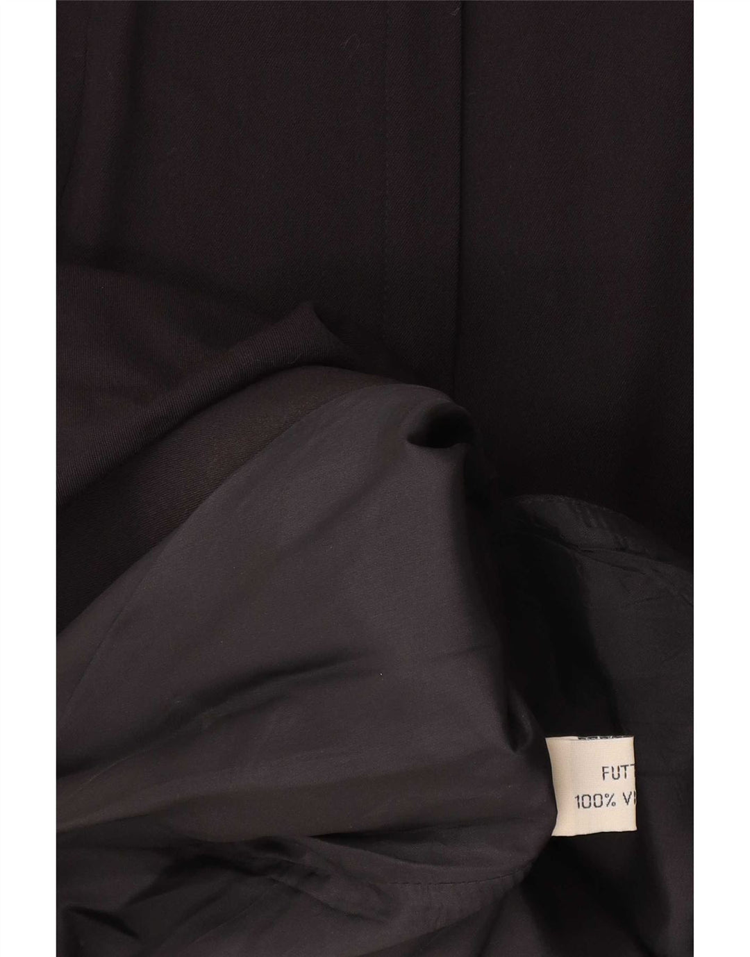 Gonna longuette vintage a vita alta da donna W28 media nera