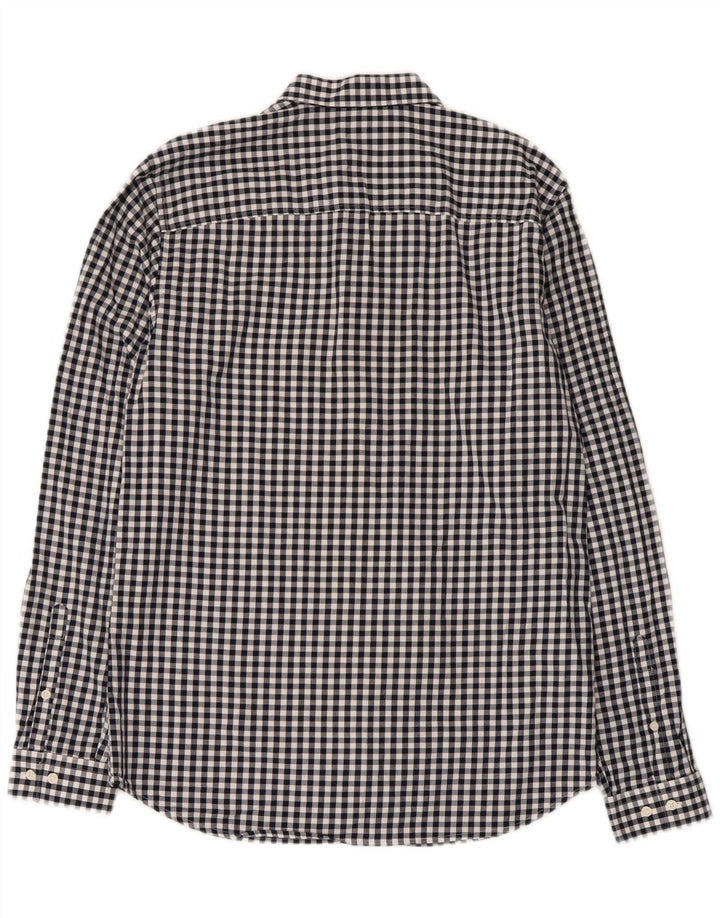Camicia da uomo Jack & Jones in cotone a quadretti blu navy medio