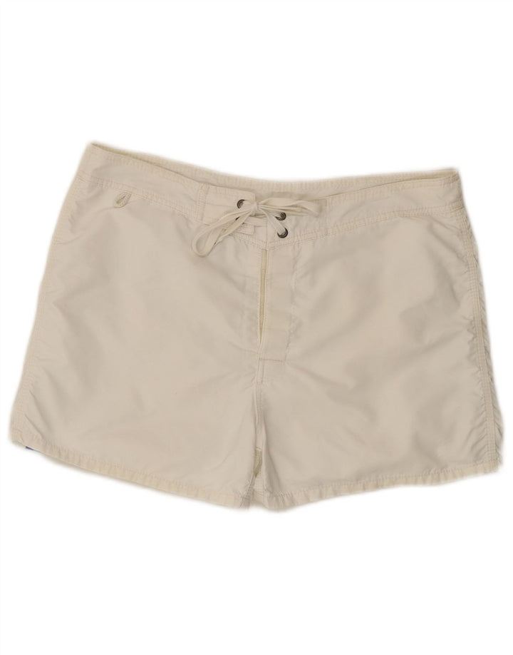 Pantaloncini da bagno da uomo Sundek grandi bianchi