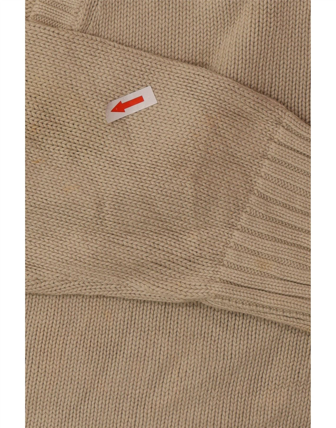 Maglione Zara da uomo con scollo a V XL in cotone beige
