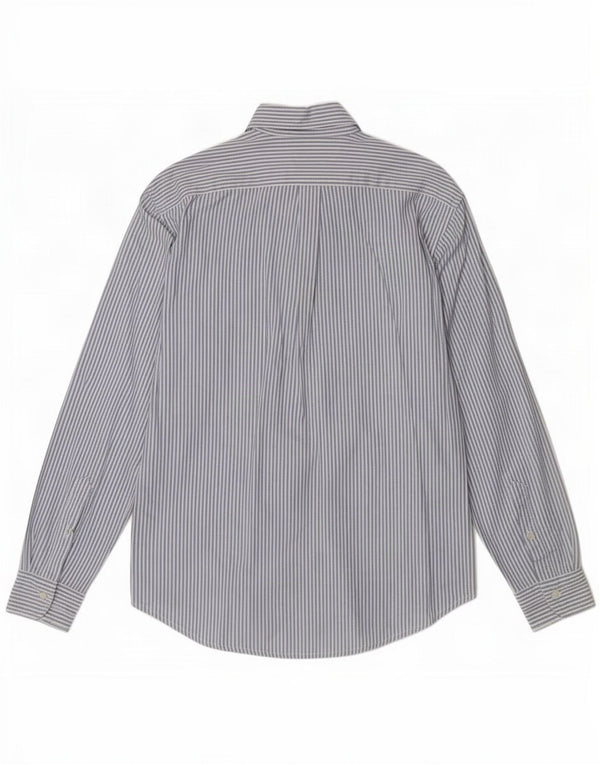 Rifle Mens Shirt Medium Blue Pinstripe Cotton