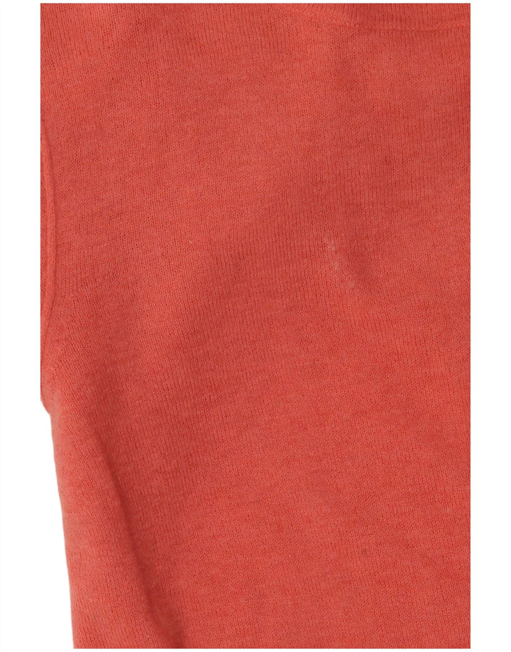 JIGSAW Maglione da donna con collo alto e maglione UK 12 Cashmere rosa medio