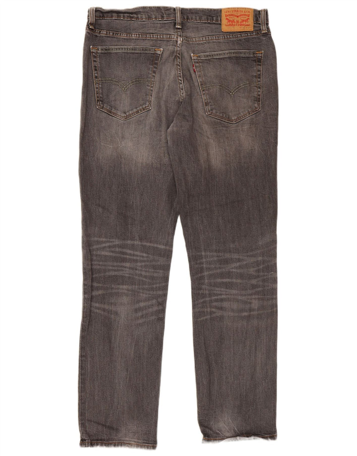 Levi's Uomo 541 Slim Jeans W36 L32 Cotone Grigio