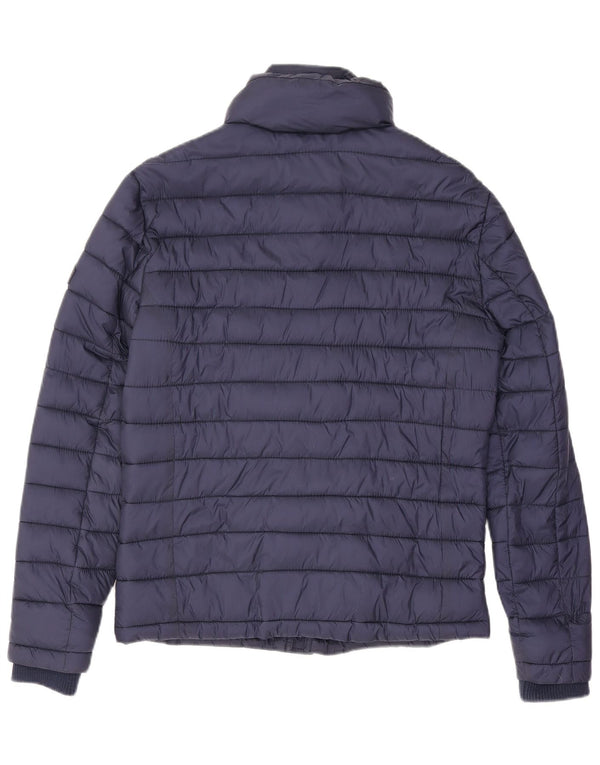 Giacca imbottita da uomo Superdry UK 36 Small nylon blu navy