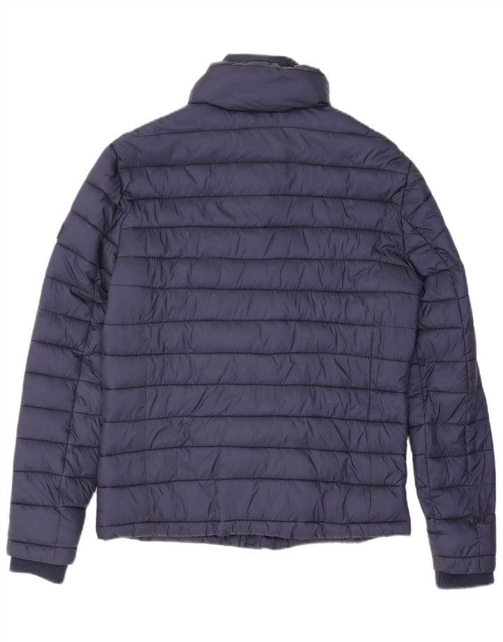 Giacca imbottita da uomo Superdry UK 36 Small nylon blu navy