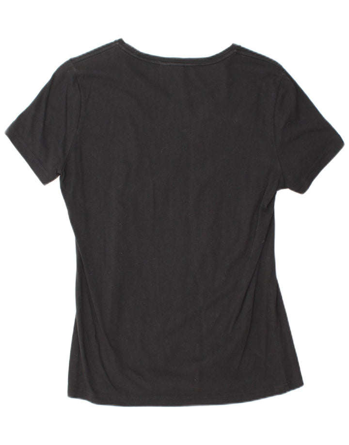 T-shirt grafica da donna ADIDAS Top UK 12 Medium Nero
