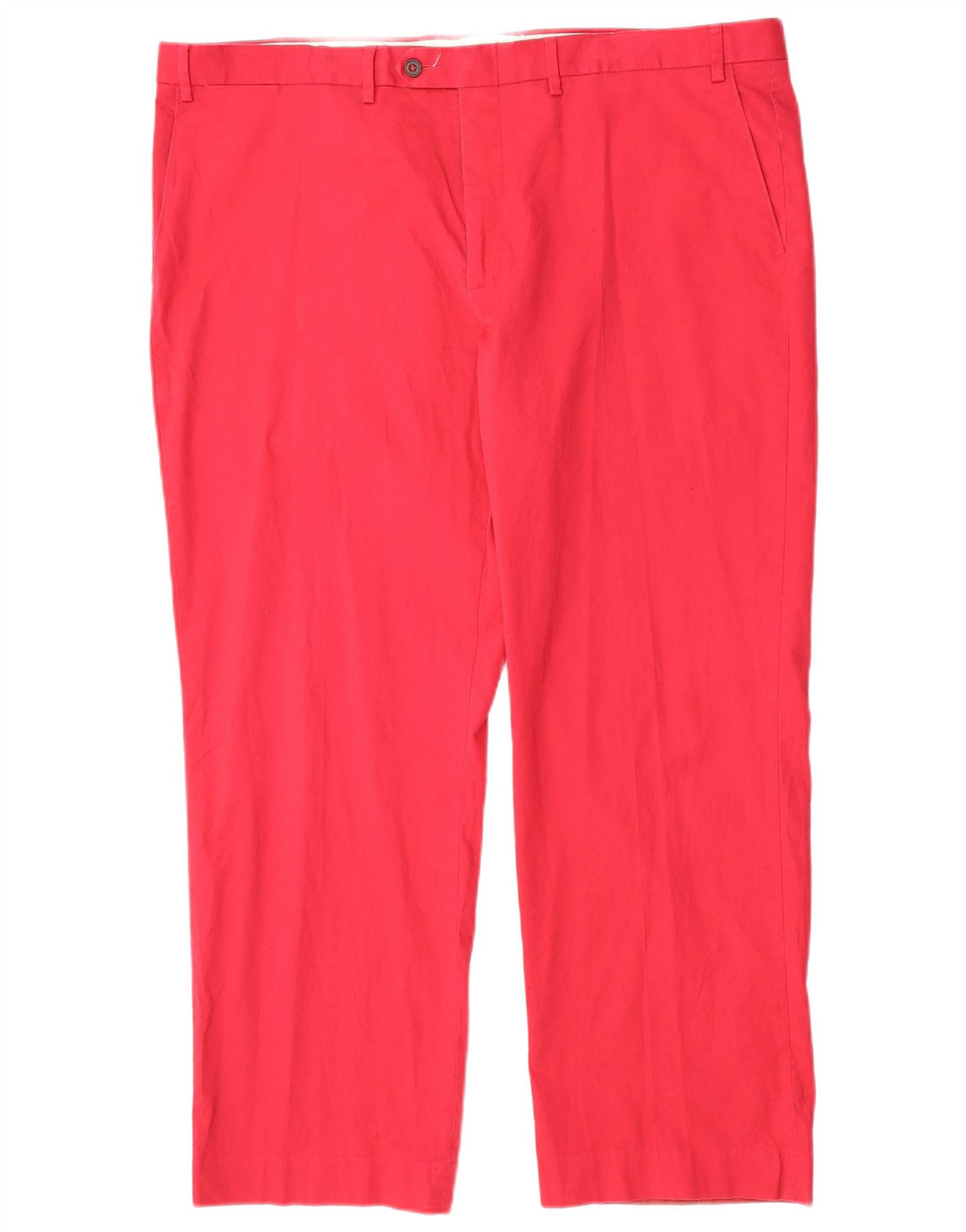 Pantaloni da abito dritti da donna Marks & Spencer W42 L29 cotone rosso
