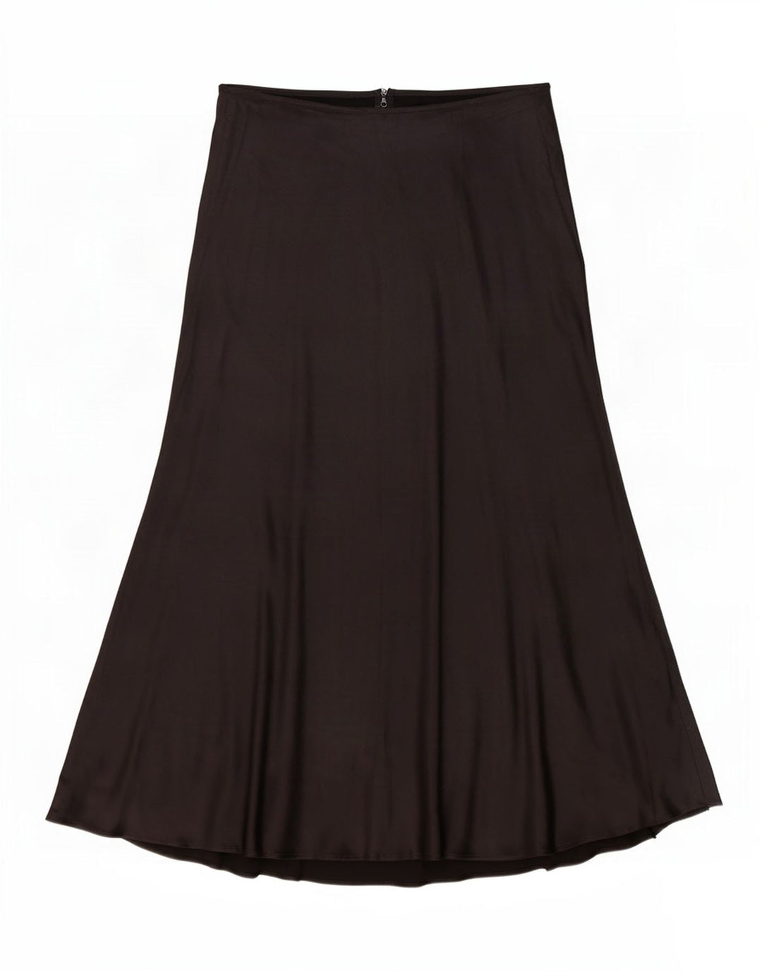 Gonna a trapezio da donna Zara media W28 viscosa nera